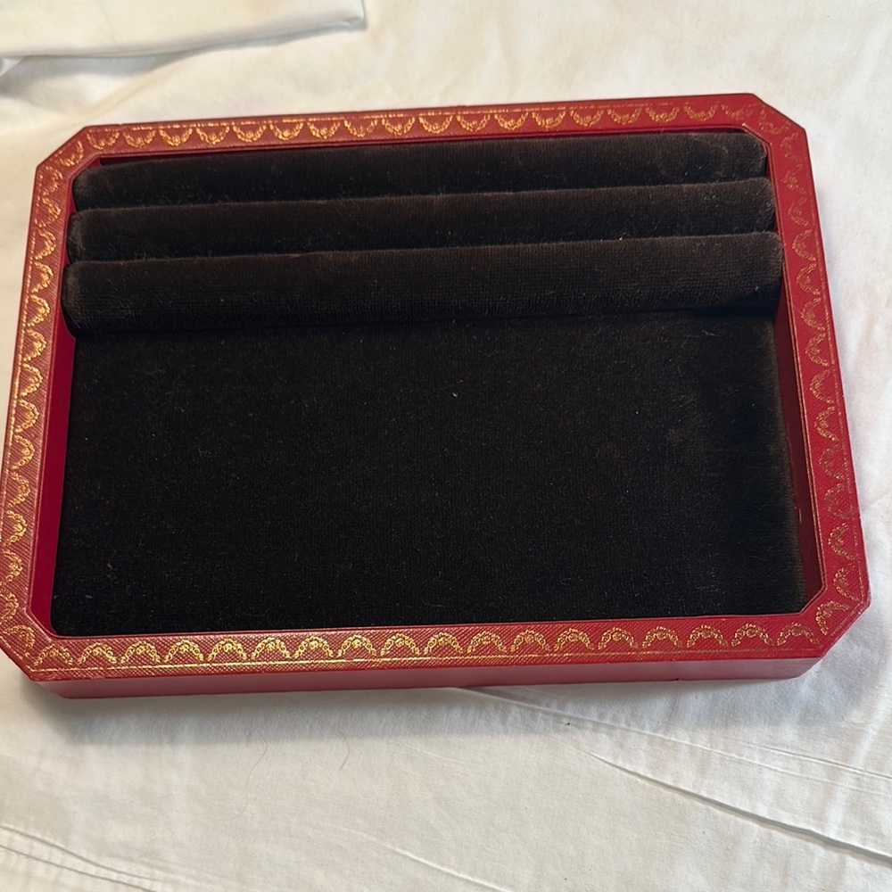 Red and Black Jewelry Display Tray